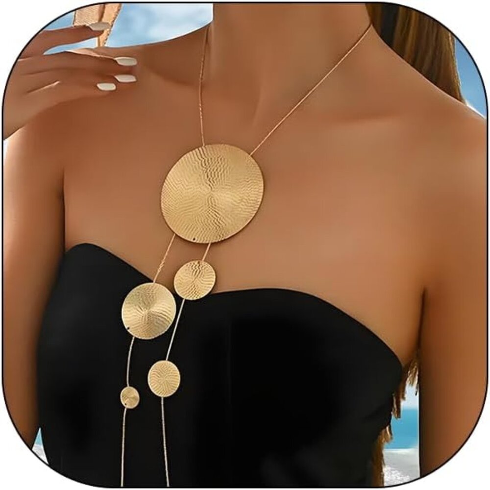 NEW! Elegant Women Vintage Style Adjustable Clavicle Chain Y-Shaped Necklace